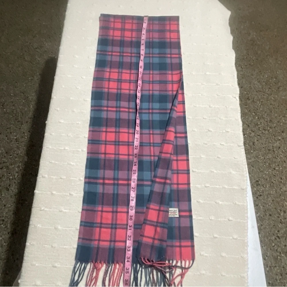 Cashmere Feel Scarf Multicolor Pink & Gray